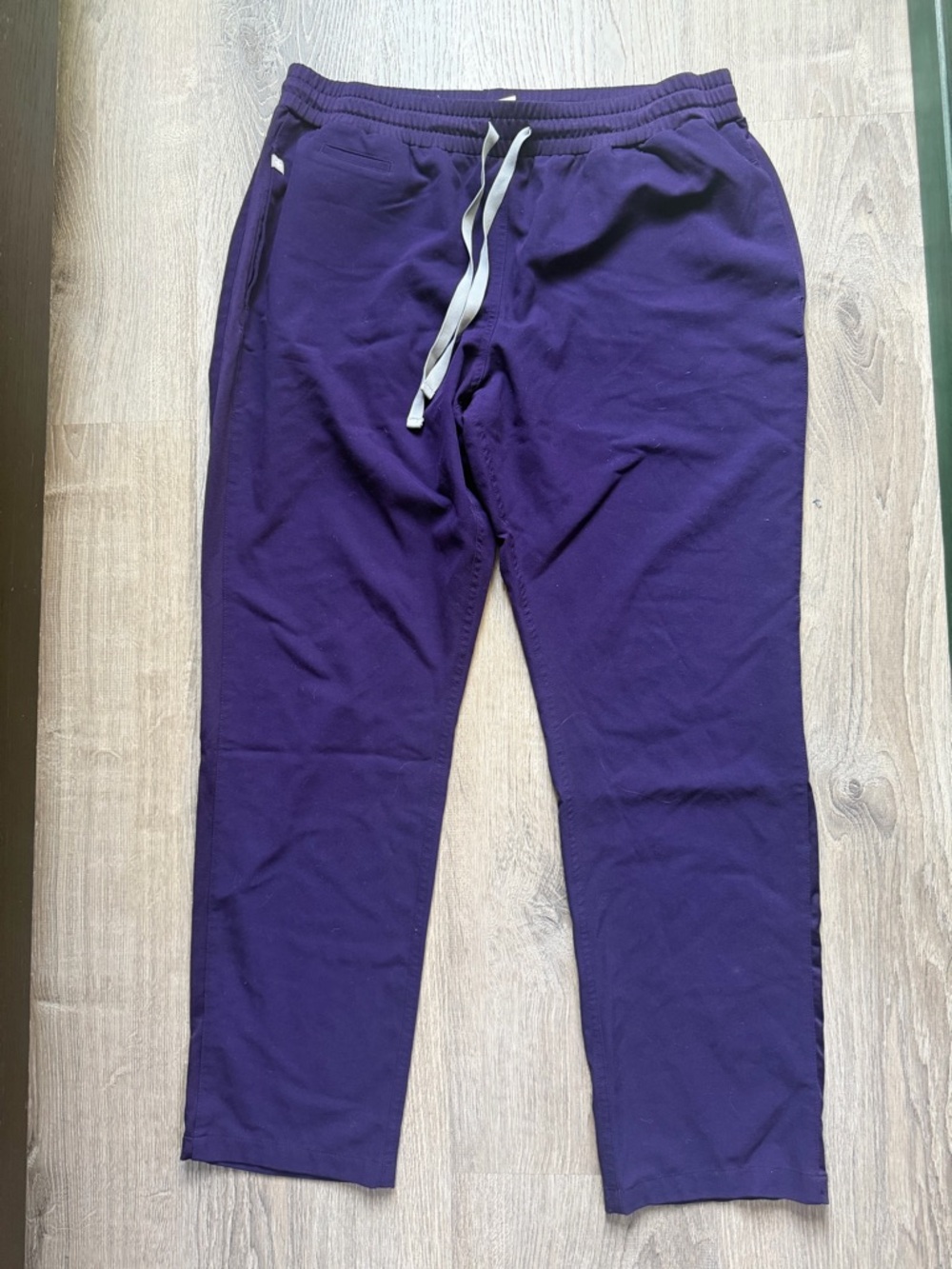 Figs Purple Drawstring Sweatpants